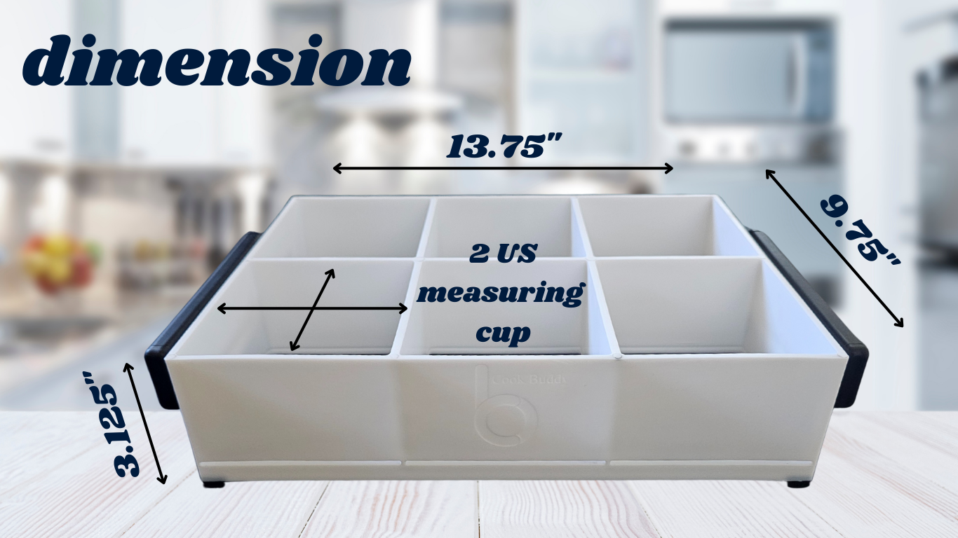 Cook Buddy – Multi‑Compartment Prep Organizer