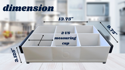 Cook Buddy – Multi‑Compartment Prep Organizer